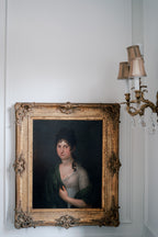 French Empire Oil Portrait of a Woman