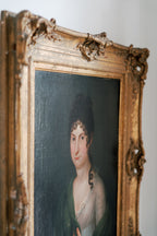 French Empire Oil Portrait of a Woman