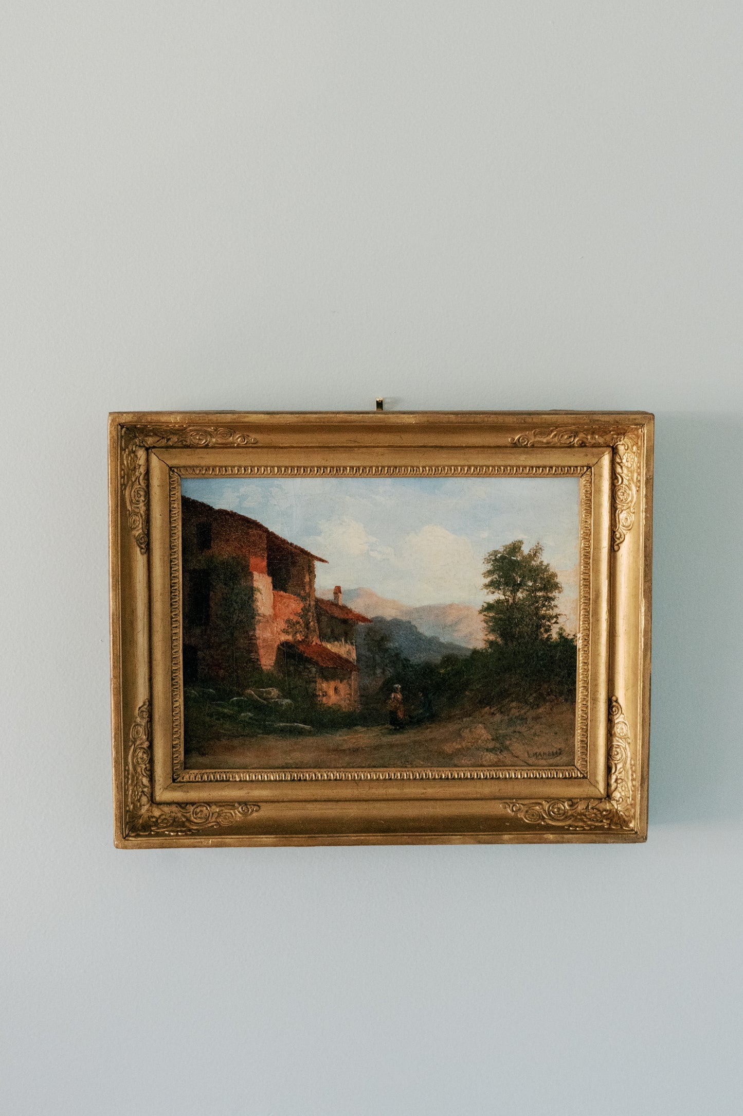 Antique European Countryside Painting