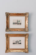 Archive: Pair of Antique Paris Postcards in Giltwood Frames