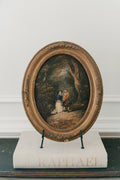 Antique French Romantic Courtship Scene