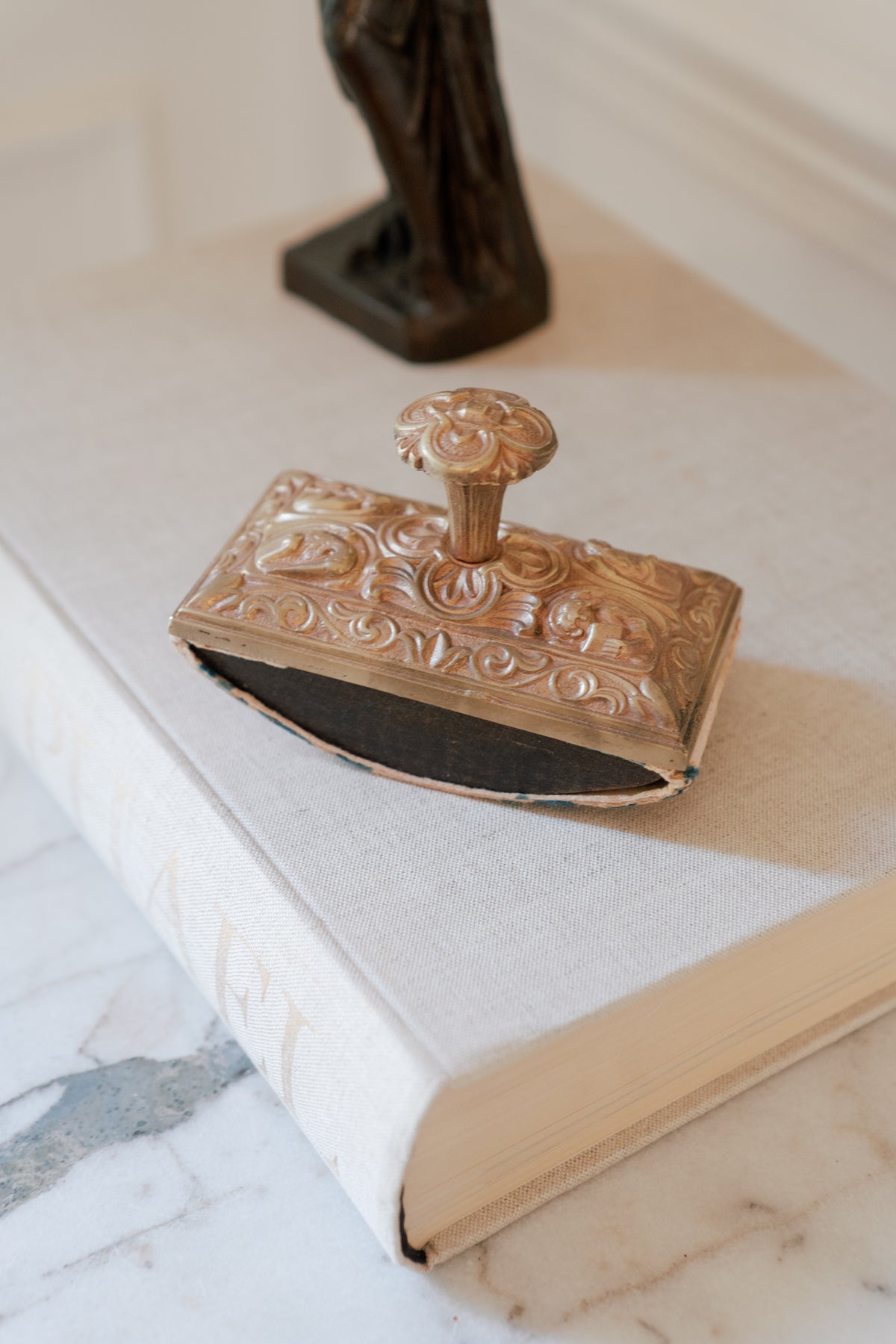 Antique Brass Ink Blotter