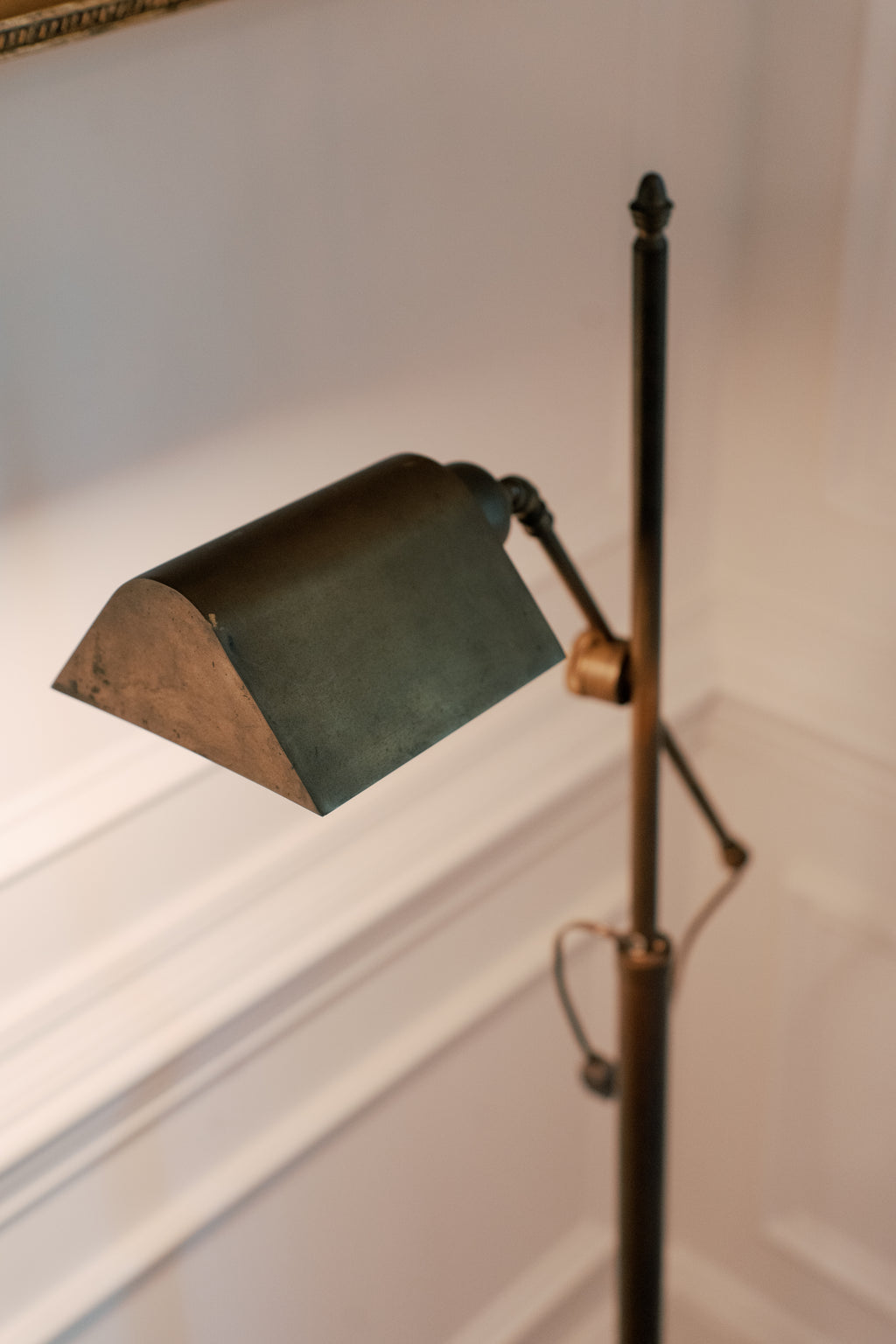 Mid-Century Adjustable Brass Floor Lamp