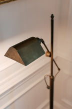 Mid-Century Adjustable Brass Floor Lamp