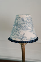 8" Navy & Cream Pastoral Toile Empire Lampshade