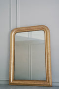 Late 19th-Century French Louis Philippe Giltwood Mirror