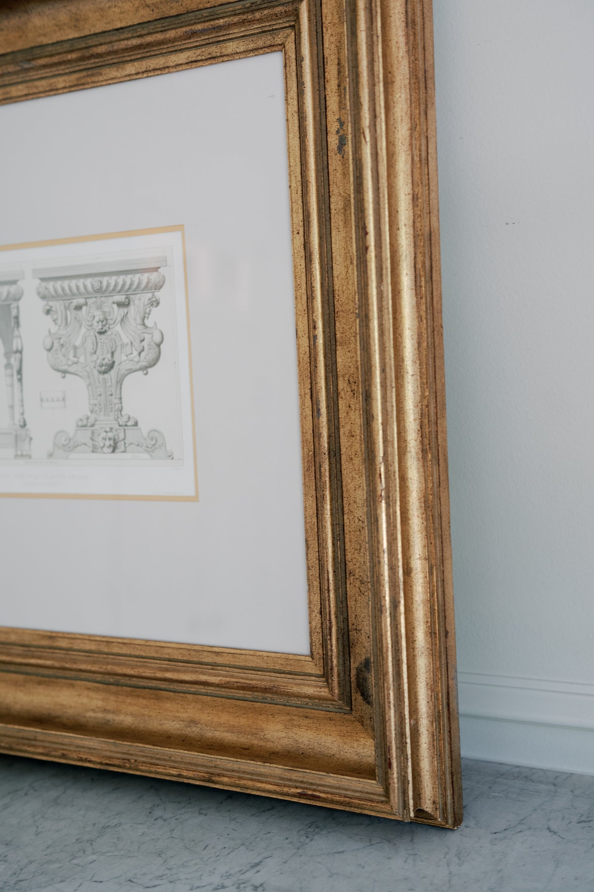 Late 19th-Century French Architectural Furniture Engraving