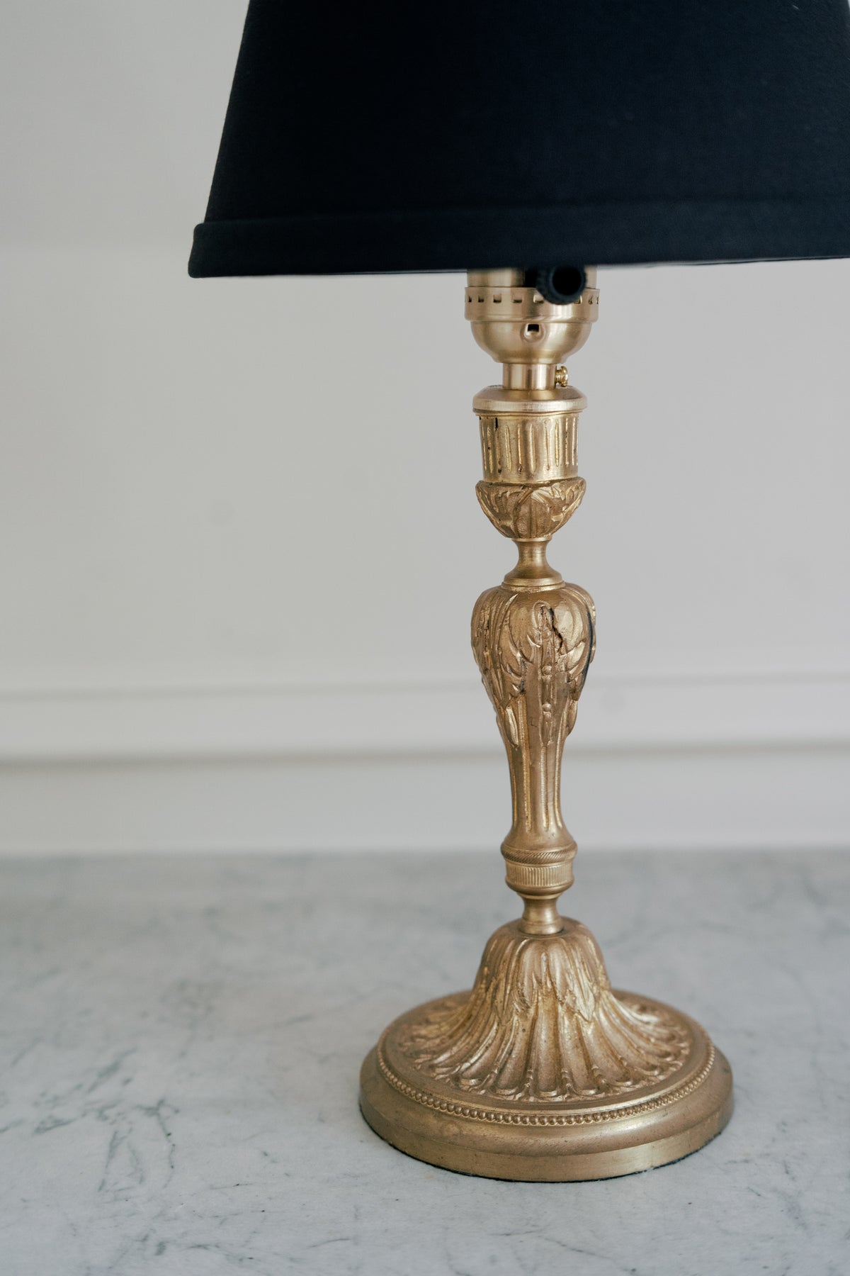 French Louis XVI–Style Candlestick Cordless Lamp