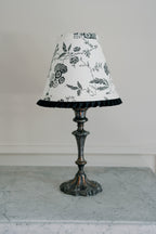 French Louis XV Style Silver-Plated Candlestick Lamp