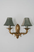 Pair of French Louis XVI Style Gilt Brass Sconces