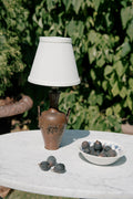 French Art Nouveau Vase Lamp, Signed François Moreau