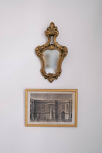 19th-Century French Louis XV-Style Giltwood Petite Wall Mirror