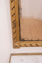 Late 18th-Century French Louis XVI Giltwood Mirror with Period Mercury Glass