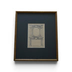 French Louis XIII Fireplace Architectural Drawing